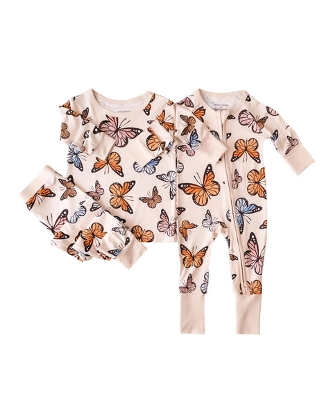 Bamboo Top & Pants Set | Butterflies - PREORDER