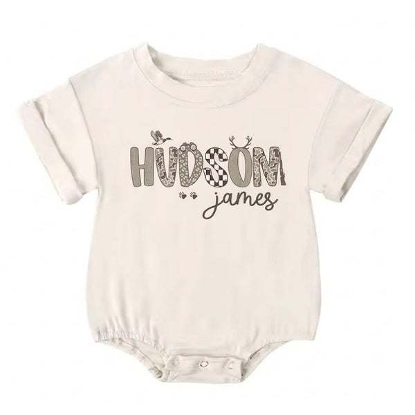 Print *CUSTOM* Bamboo Bubble Romper | 10 Colors - PREORDER