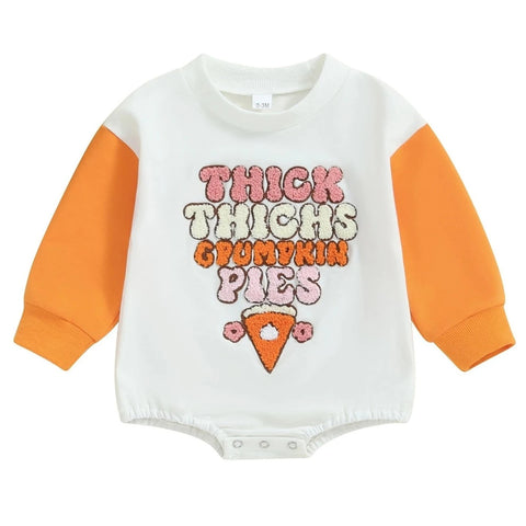 Thick Thighs Pumpkin Pies Romper - PREORDER