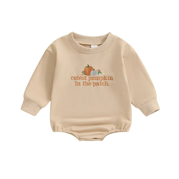 Cutest Pumpkin in the Patch Romper & Pullover - PREORDER