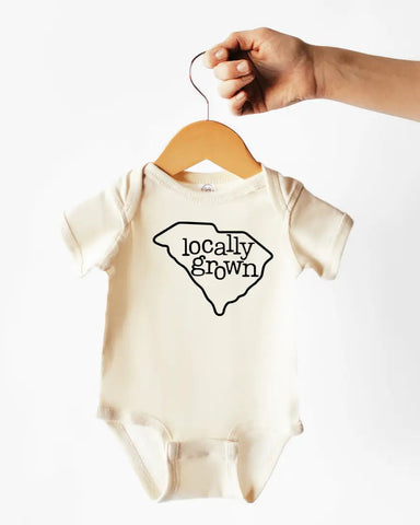Locally Grown Cotton Bodysuit or Tee | South Carolina - PREORDER