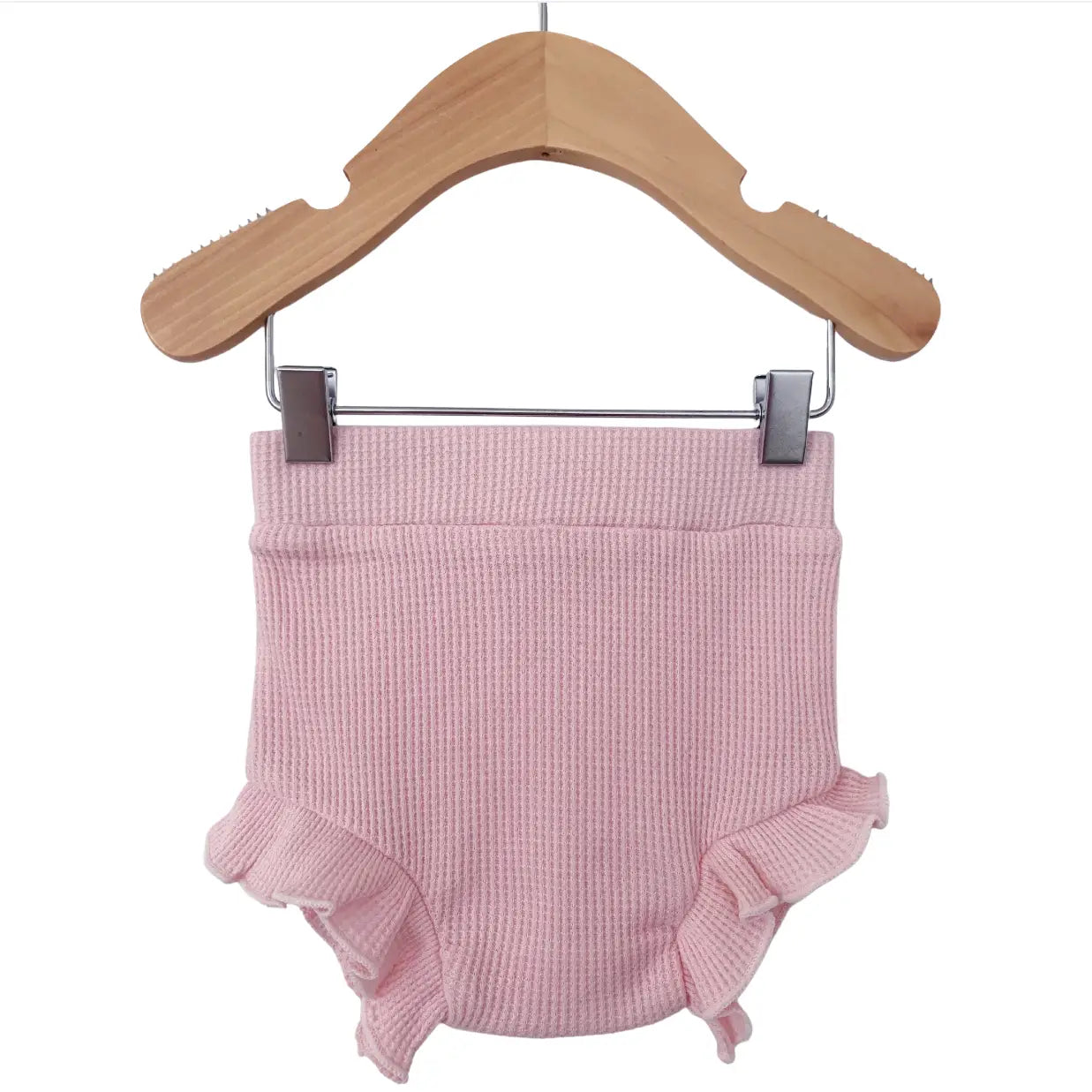 Waffle Ruffle Bloomer | Blush - PREORDER