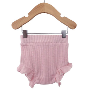 Waffle Ruffle Bloomer | Blush - PREORDER