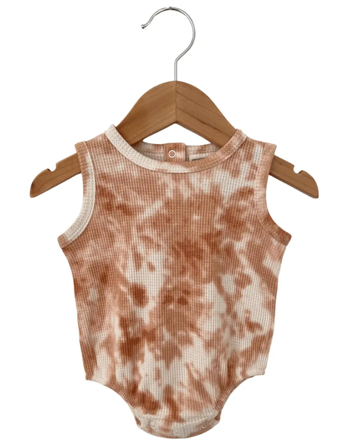 Waffle Tank Bubble Romper | Spice Tie Dye - PREORDER