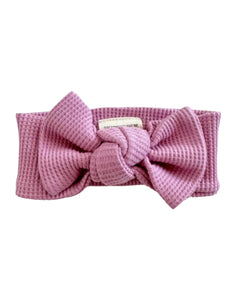 Waffle Knot Bow | Lavender - PREORDER