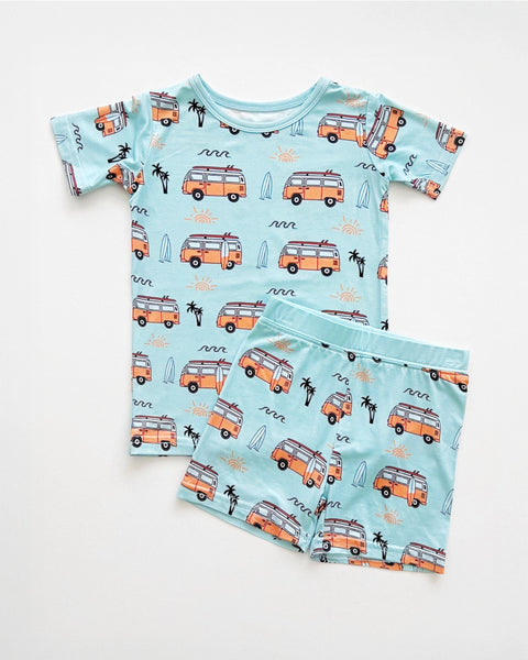 Bamboo Top & Shorts Set | Retro Beach - PREORDER
