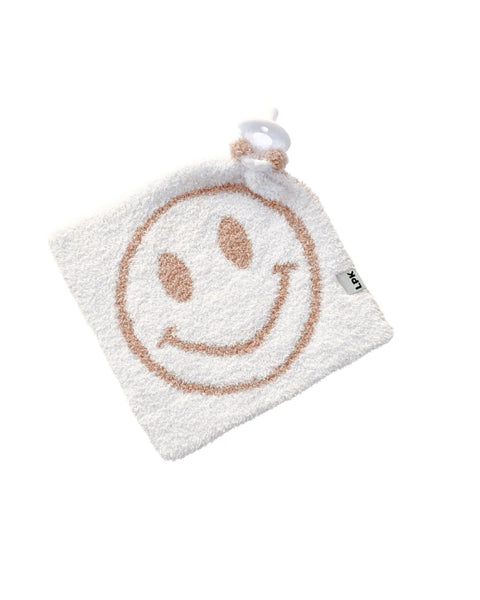 Smiley Plush Lovey | Latte - PREORDER
