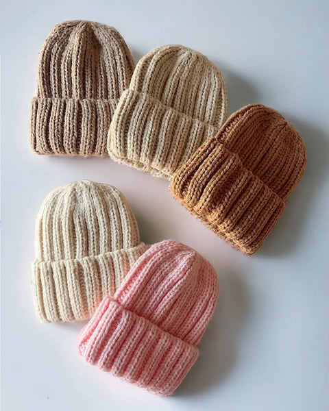Baby's First Hat | Chunky Knit Taupe - PREORDER