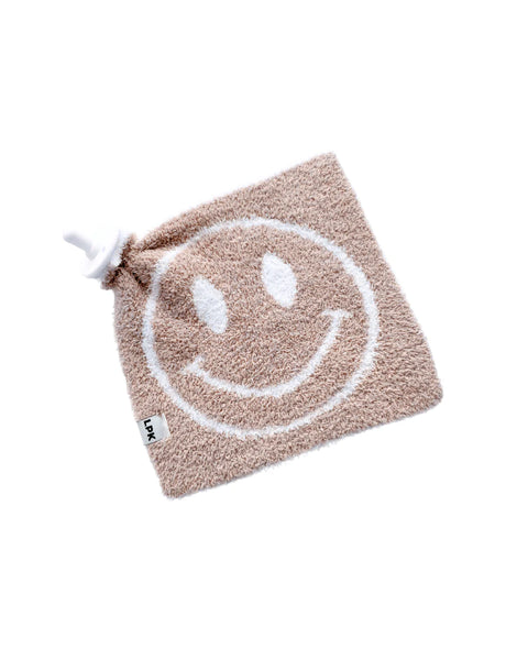 Smiley Plush Lovey | Latte - PREORDER