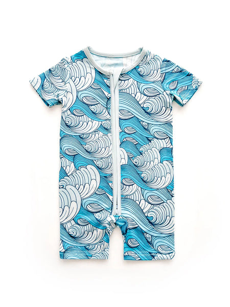 Bamboo Shorty Romper | Delmar - PREORDER