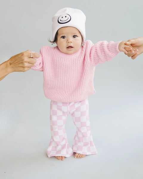 Chunky Knit Sweater |  Pink - PREORDER