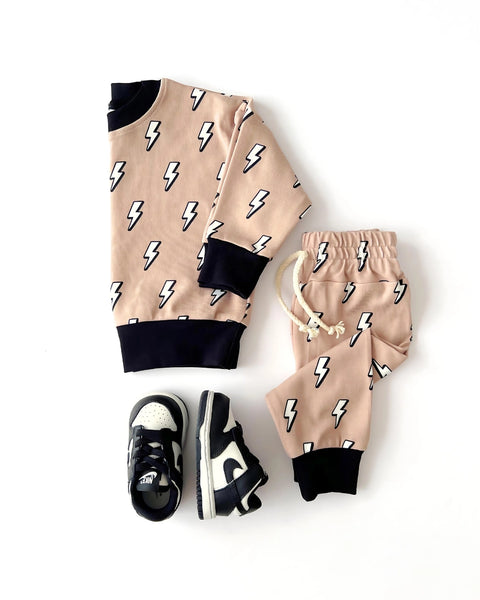 Top & Pants Set | Lightening Bolts - PREORDER