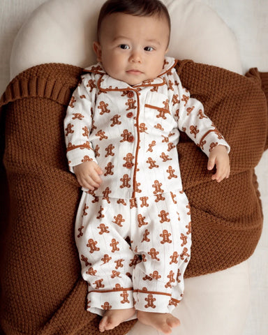 Organic Pointelle Lounge Set | White Gingerbread - PREORDER