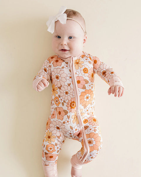 Bamboo Zip Romper | Sweet Blossom - PREORDER
