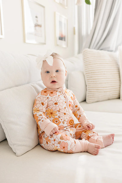 Bamboo Zip Romper | Sweet Blossom - PREORDER