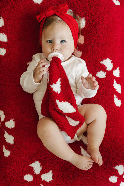 Plush Baby Blanket | Candy Cane - PREORDER
