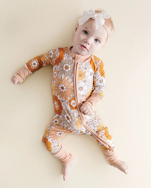 Bamboo Zip Romper | Petal Pop - PREORDER