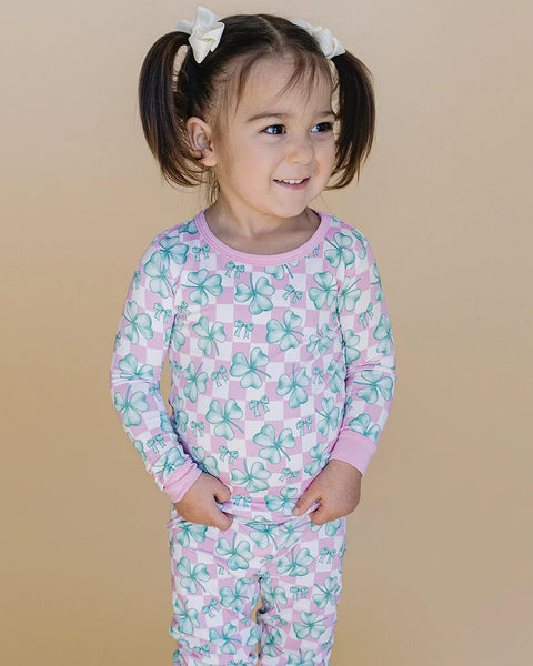 Bamboo Top & Pants Set | Shamrock & Bows - PREORDER