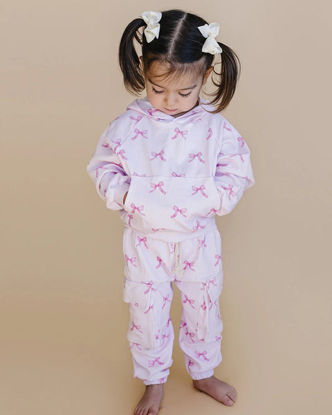 Cargo Jogger Set | Pink Bows - PREORDER