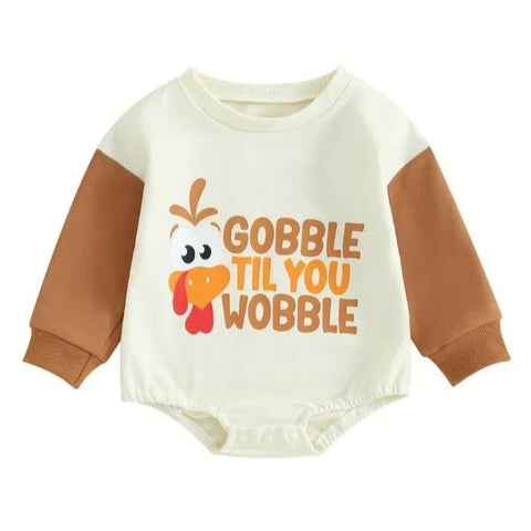 Gobble til you Wobble Romper - PREORDER