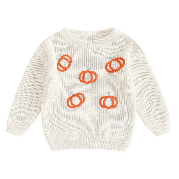 Outline Pumpkins Knit Sweater - PREORDER