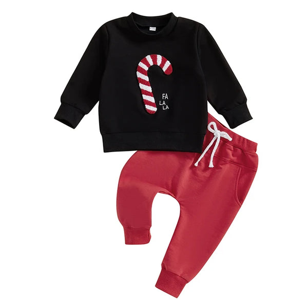 Falala Candy Cane Jogger Outfits (2 Colors) - PREORDER