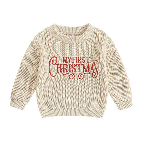 My First Christmas Knit Sweaters (4 Colors) - PREORDER