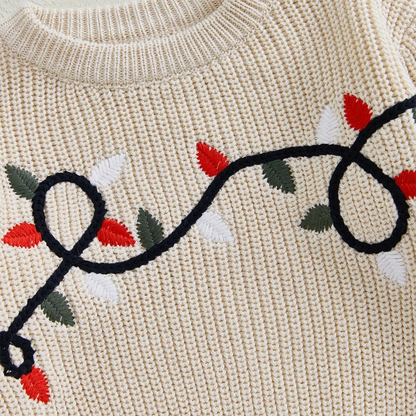 Christmas Lights Knit Sweater - PREORDER