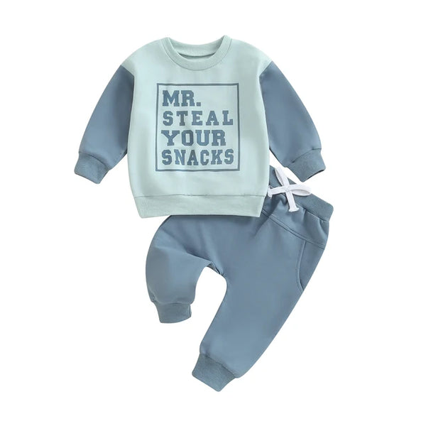 Mr Steal Your Snacks Two Tone Jogger Outfits (4 Colors) - PREORDER