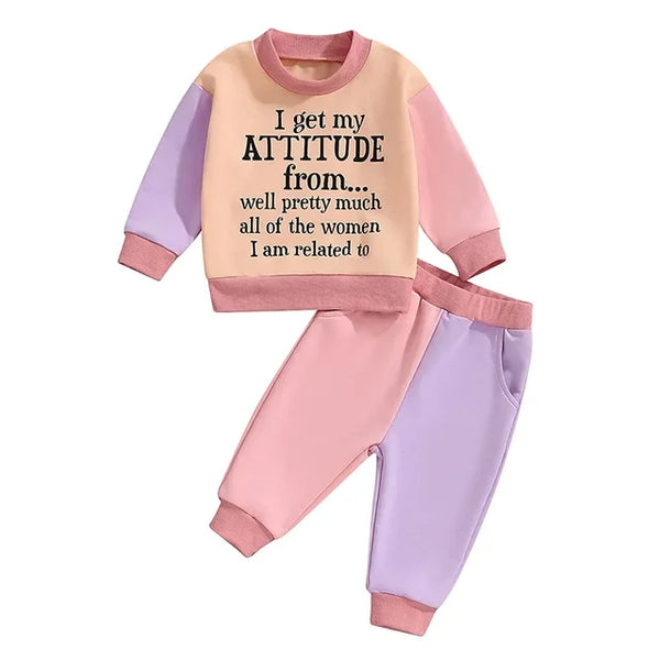 Attitude Three Tone Jogger Outfits (2 Colors) - PREORDER