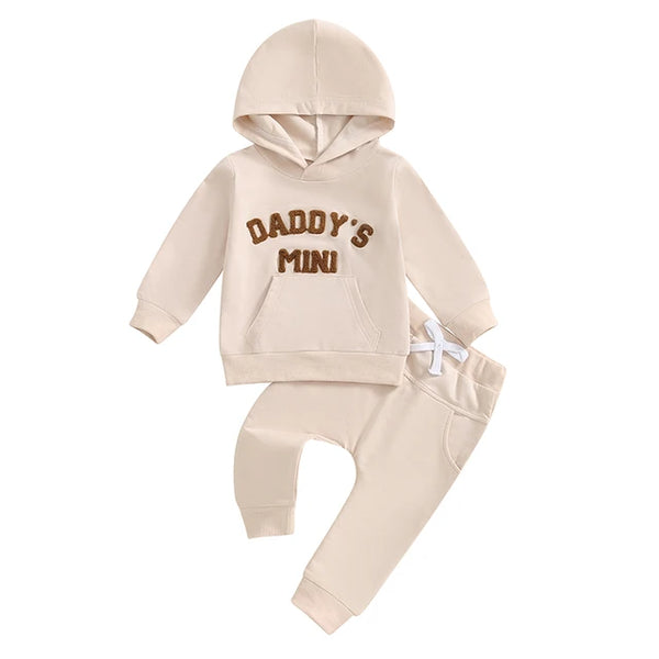 Daddys Mini Hoodie Jogger Outfits (4 Colors) - PREORDER