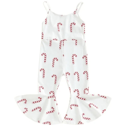 Candy Canes Bells Romper - PREORDER