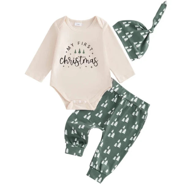 My First Christmas Trees Outfit & Hat - PREORDER