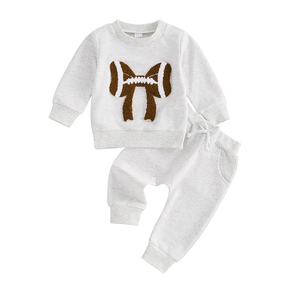 Perfect Football Bow Jogger Outfits (3 Colors) - PREORDER