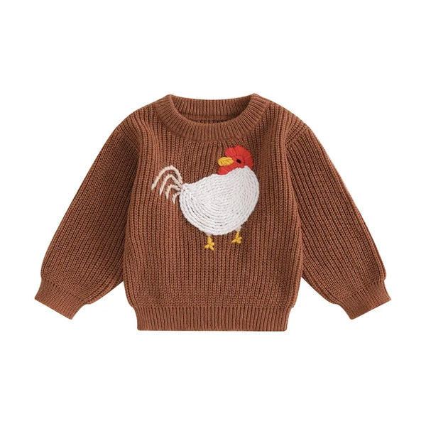 R is for Rooster Knit Sweaters (3 Colors) - PREORDER