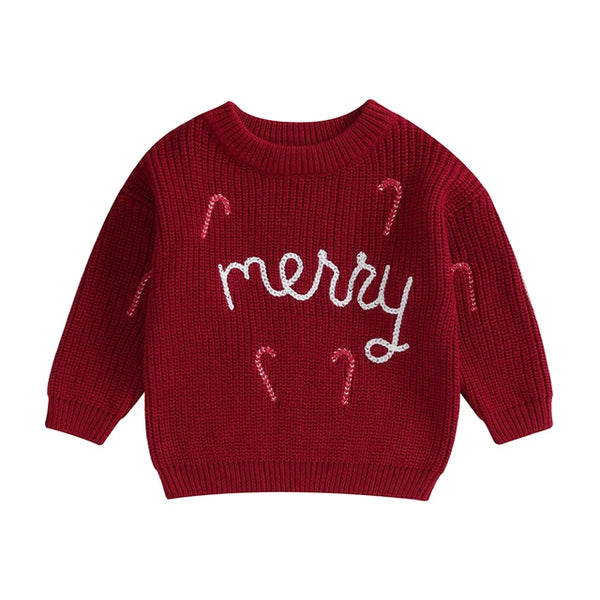 Merry Candy Canes Knit Sweaters (3 Colors) - PREORDER