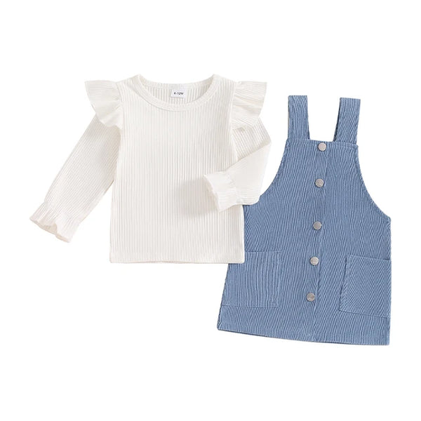 Corduroy Overalls Outfit Dresses (2 Colors) - PREORDER