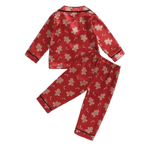 Gingerbreads & Candy Canes Silk Pajamas - PREORDER