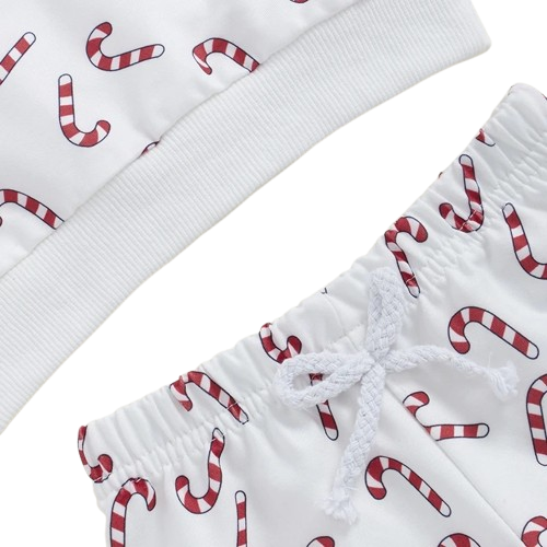 Candy Canes Hooded Jogger Outfit - PREORDER