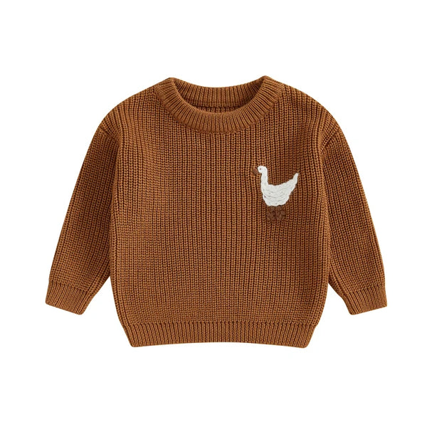 Little Duck Knit Sweaters (2 Colors) - PREORDER