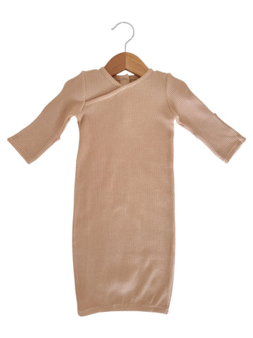 Waffle Gown | Tan - PREORDER