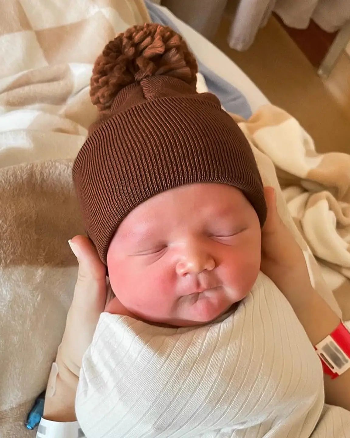 Baby's First Hat | Sandalwood Pom - PREORDER