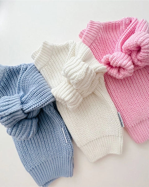 Chunky Knit Sweater | Blue - PREORDER