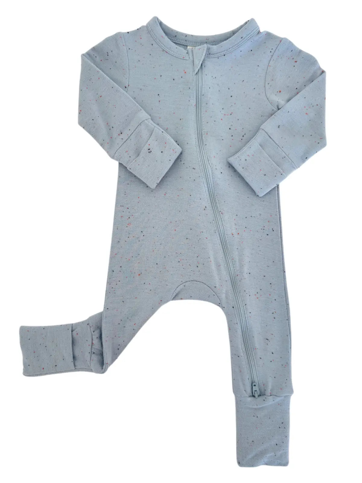 Speckle Zip Romper | Glacier - PREORDER