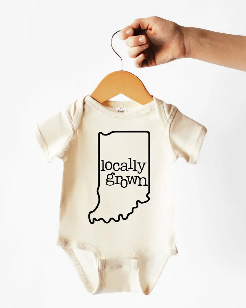 Locally Grown Cotton Bodysuit or Tee | Indiana - PREORDER