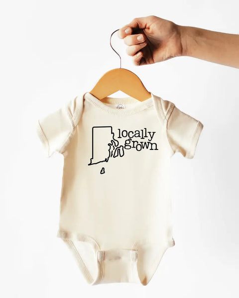 Locally Grown Cotton Bodysuit or Tee | Rhode Island - PREORDER