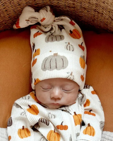 Waffle Knot Beanie | Harvest Pumpkin - PREORDER