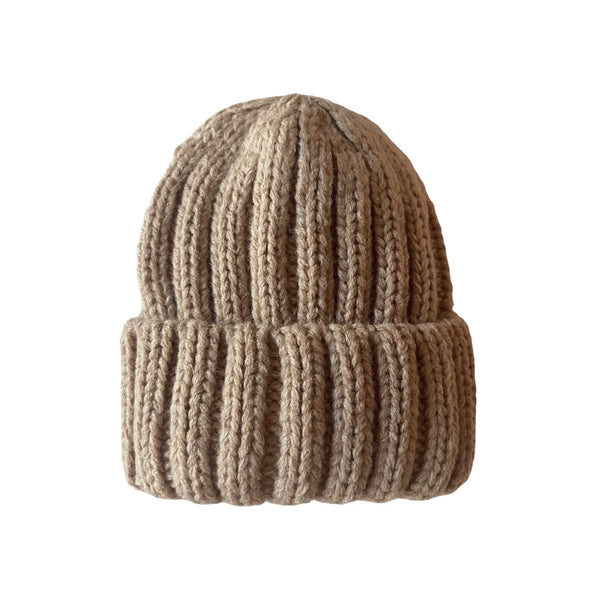 Baby's First Hat | Chunky Knit Taupe - PREORDER