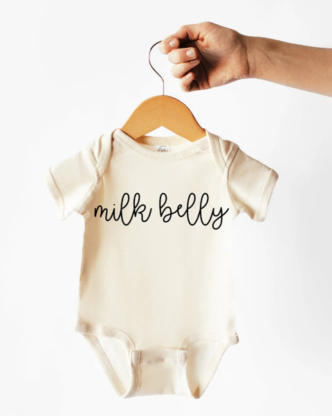Cotton Bodysuit or Tee | Milk Belly - PREORDER