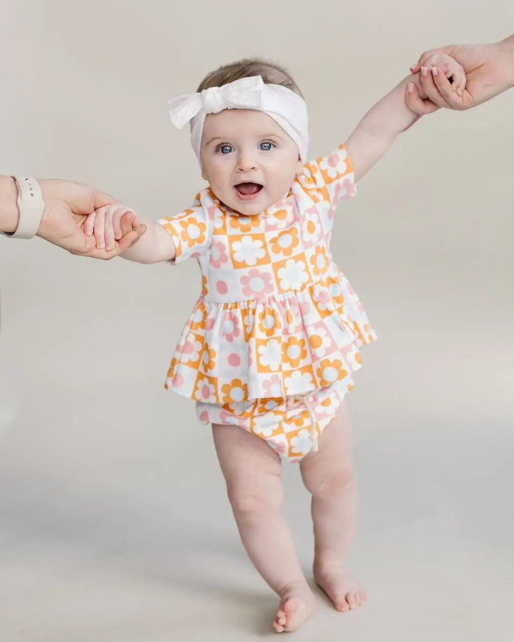 Peplum Top & Shorts Set | Retro Daisy - PREORDER